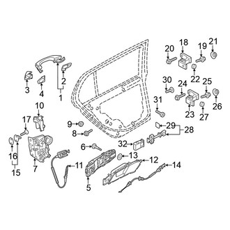 Volkswagen OE - Rear Door - Lock & Hardware