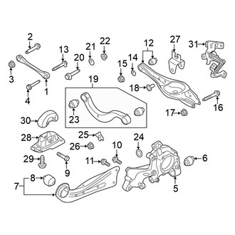 Volkswagen OE - Rear Suspension - Suspension Components (With Link Suspension)