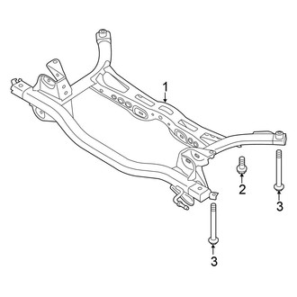 Volkswagen OE - Rear Suspension - Suspension Mounting (With Link Suspension), (S / SE / SEL)