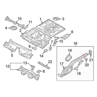 Volkswagen OE - Rear Body & Floor - Floor & Rails