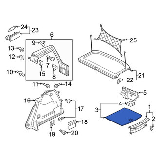 Volkswagen OE - Rear Spare Tire Compartment Cover