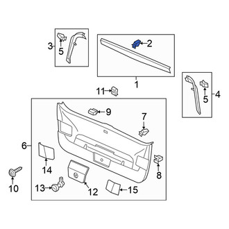 Volkswagen OE - Liftgate Trim Panel Clip