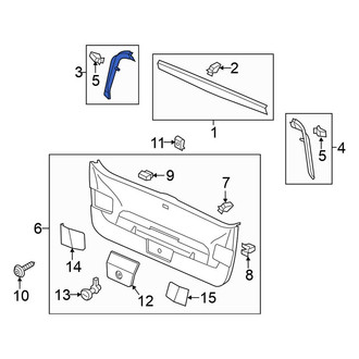 Volkswagen OE - Rear Lower Liftgate Trim