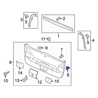 Volkswagen OE - Liftgate Trim Panel Clip