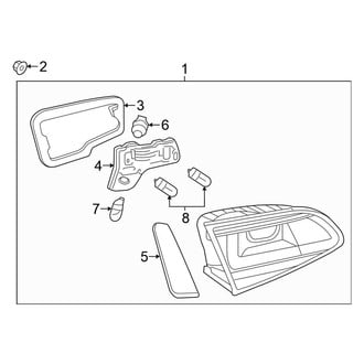 Volkswagen OE - Rear Lamps - Backup Lamps (S / SE / SEL)