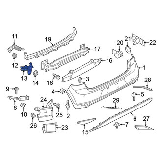Volkswagen OE - Left Bumper Guide Bracket