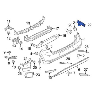 Volkswagen OE - Outer Parking Aid Sensor Bracket