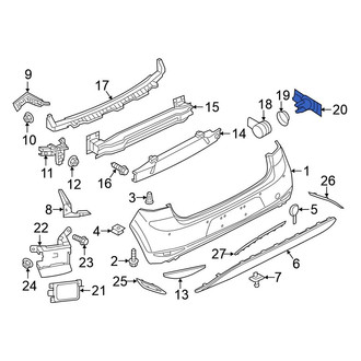 Volkswagen OE - Outer Parking Aid Sensor Bracket