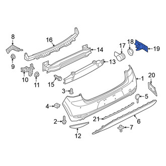 Volkswagen OE - Left Outer Parking Aid Sensor Bracket