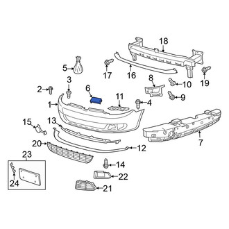 Volkswagen OE - Front Left Bumper Cover Cap