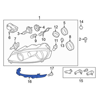Volkswagen OE - Left Headlight Bracket