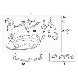 Volkswagen OE - Front Lamps - Headlamps (W/O HID)