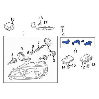 Volkswagen OE - Right Headlight Restoration Kit