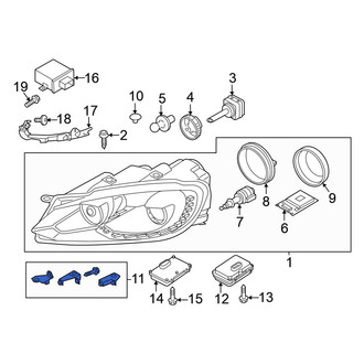 Volkswagen OE - Right Headlight Restoration Kit
