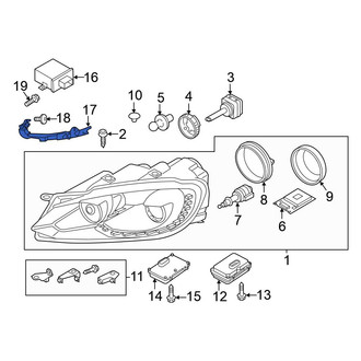 Volkswagen OE - Left Headlight Bracket