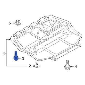 Volkswagen OE - Rear Radiator Support Splash Shield Bolt