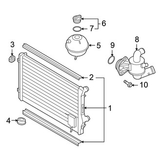 Volkswagen OE - Cooling - Radiator & Components (2.0L Diesel)