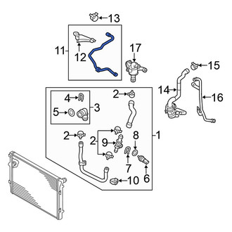 Volkswagen OE - Engine Coolant Reservoir Hose