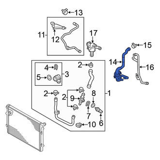 Volkswagen OE - HVAC Heater Hose