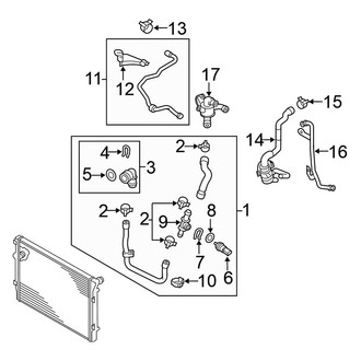 Volkswagen OE - Cooling - Hoses & Lines (Lower)