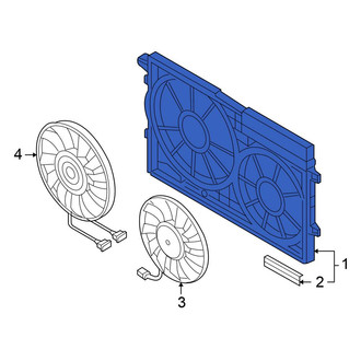 Volkswagen OE - Engine Cooling Fan Shroud