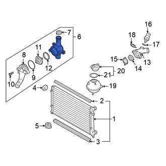 Volkswagen OE - Upper Engine Coolant Thermostat Housing