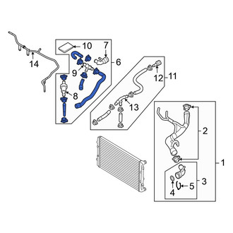 Volkswagen OE - Upper Radiator Coolant Hose