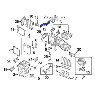 Volkswagen OE - HVAC Heater Hose Outlet Tube