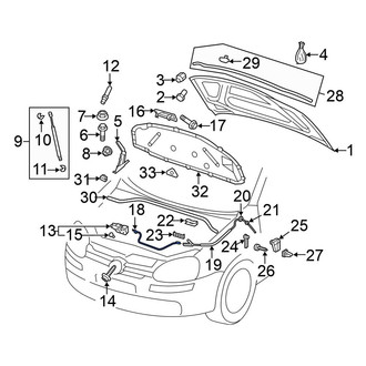 Volkswagen OE - Front Hood Release Cable