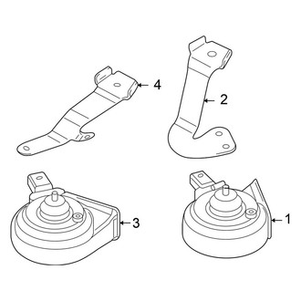Volkswagen OE - Electrical - Horn