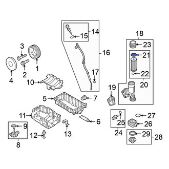 Volkswagen OE - Upper Engine Oil Filter Housing Cover O-Ring