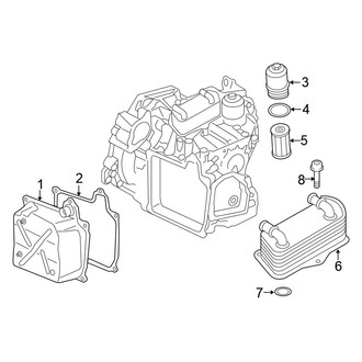 Volkswagen OE - Engine / Transaxle - Transaxle Parts (2.0L Diesel Automatic Dual Clutch Tr / Standard Tr)