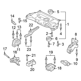 Volkswagen OE - Engine / Transaxle - Engine & Transmission Mounting (2.0L Diesel)