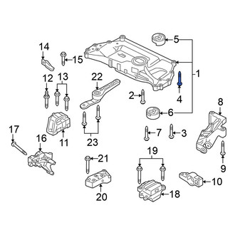 Volkswagen OE - Rear Engine Cradle Bolt