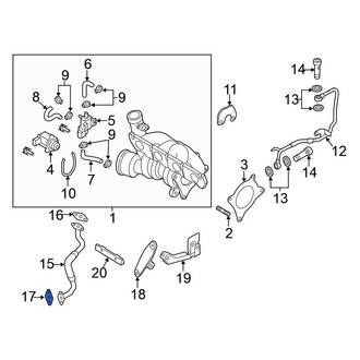 Volkswagen OE - Lower Turbocharger Oil Line O-Ring