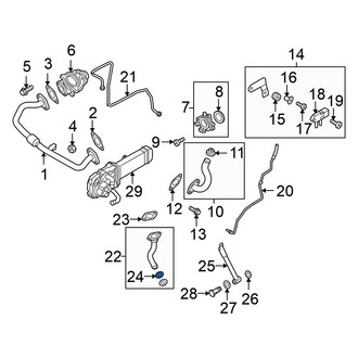 Volkswagen OE - Turbocharger Oil Line O-Ring