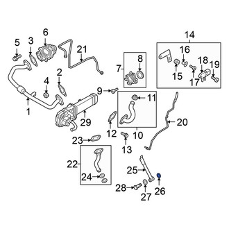 Volkswagen OE - Turbocharger Oil Line O-Ring