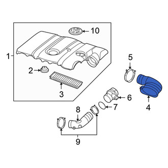 Volkswagen OE - Engine Air Intake Hose