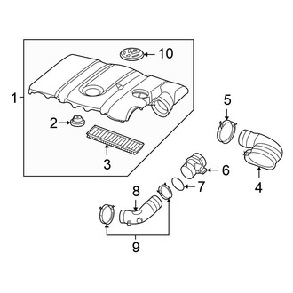 Volkswagen OE - Engine / Transaxle - Air Intake (2.5L)