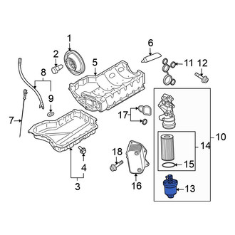 Volkswagen OE - Engine Oil Filter Housing Cover