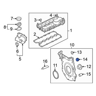 Volkswagen OE - Engine Timing Cover Gasket
