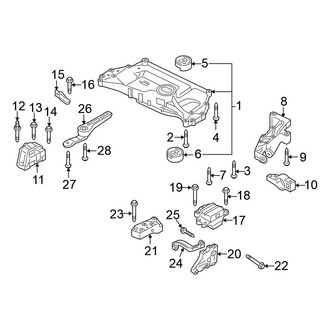 Volkswagen OE - Engine / Transaxle - Engine & Transmission Mounting (2.5L)