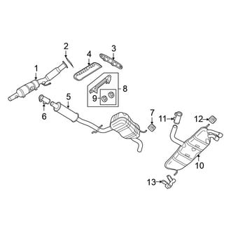Volkswagen OE - Exhaust System - Exhaust Components (Base 2.5L)
