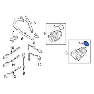 Volkswagen OE - Center Rear Catalytic Converter Gasket