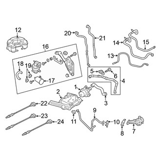 Volkswagen OE - Emission System - Emission Components (2.5L)