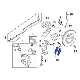 Volkswagen OE - Front Disc Brake Pad Set