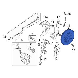 Volkswagen OE - Front Disc Brake Rotor