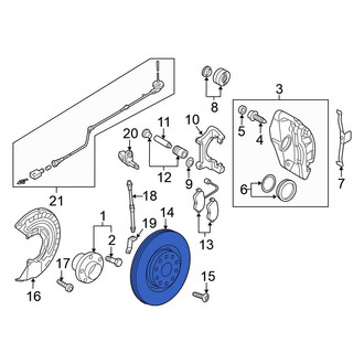 Volkswagen OE - Front Disc Brake Rotor