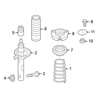 Volkswagen OE - Front Suspension - Struts & Suspension Components