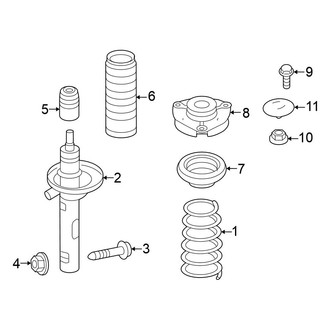 Volkswagen OE - Front Suspension - Struts & Suspension Components